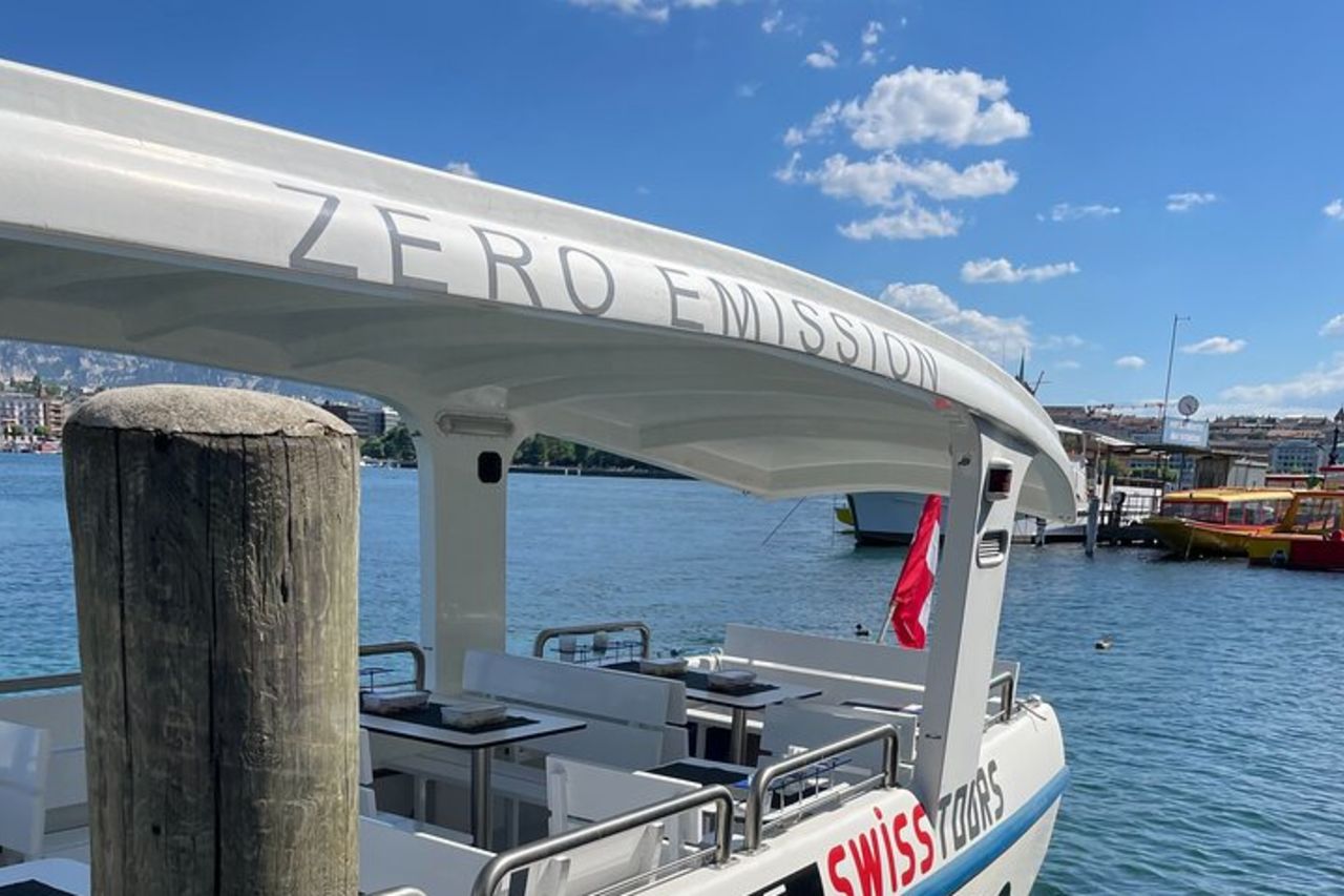 Crociera turistica sul Lago di Ginevra con vino e aperitivo — 5