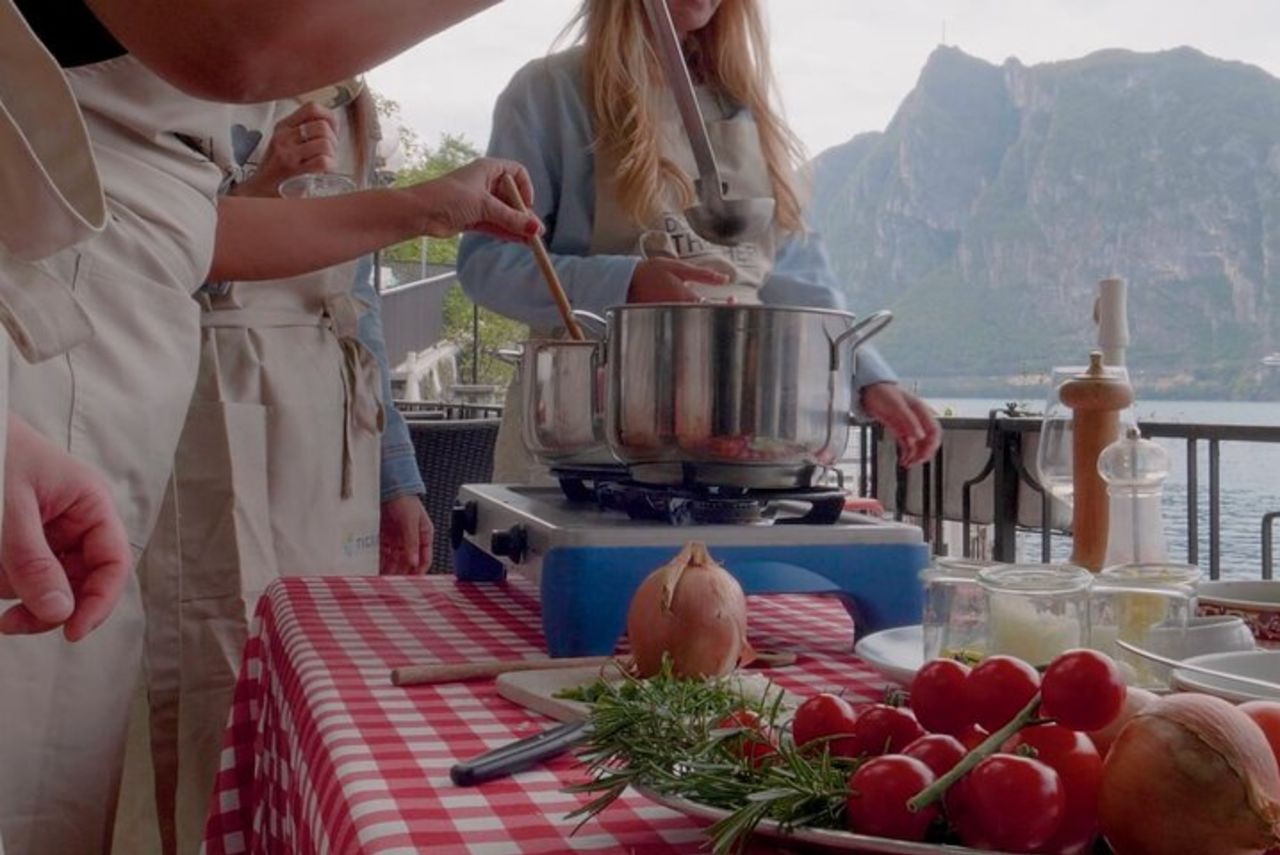 Lezione di cucina con crociera turistica a Lugano — 5