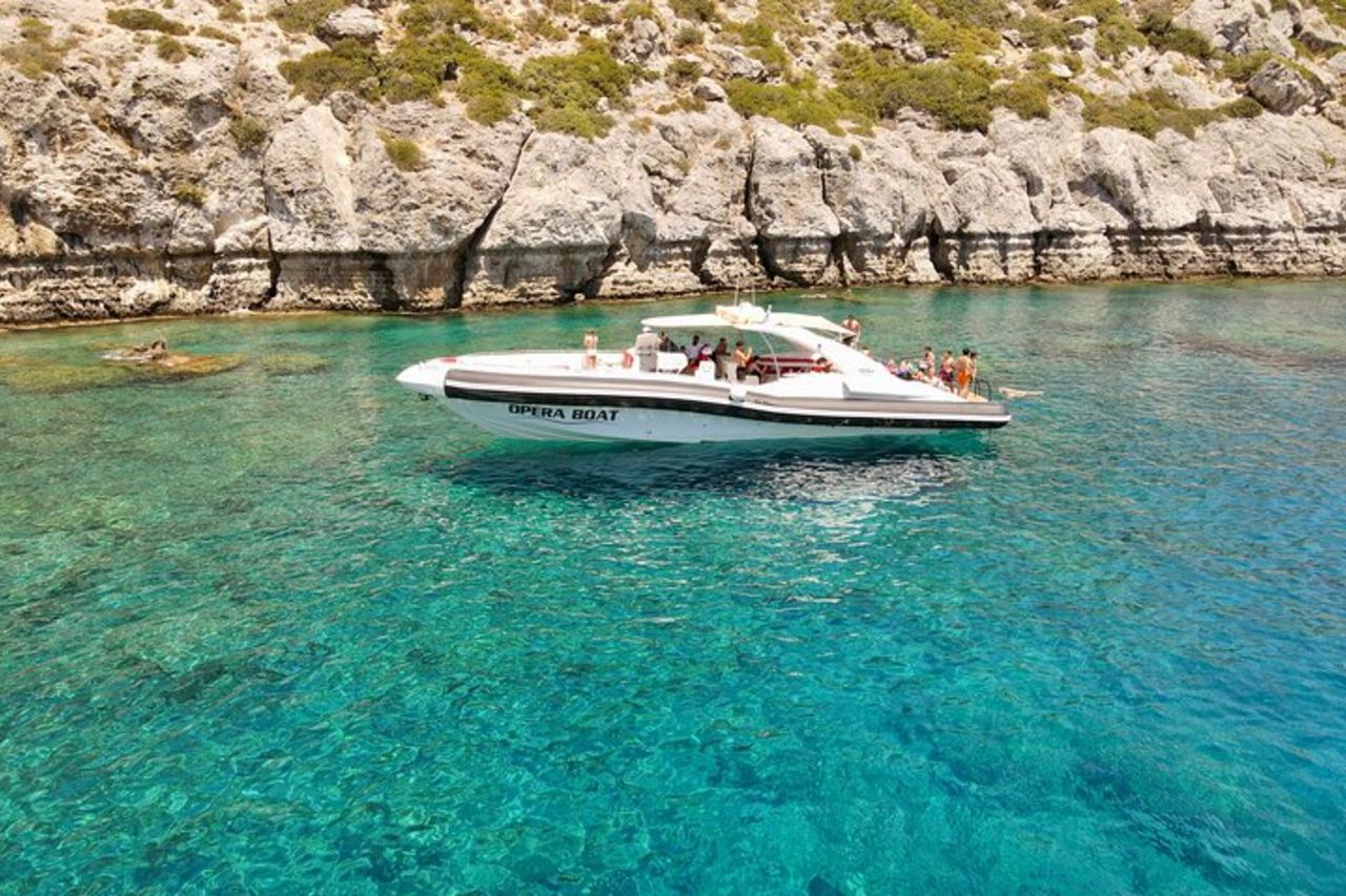 Tour della spiaggia di 4 ore con pasto e bevande illimitate a Rodi — 4