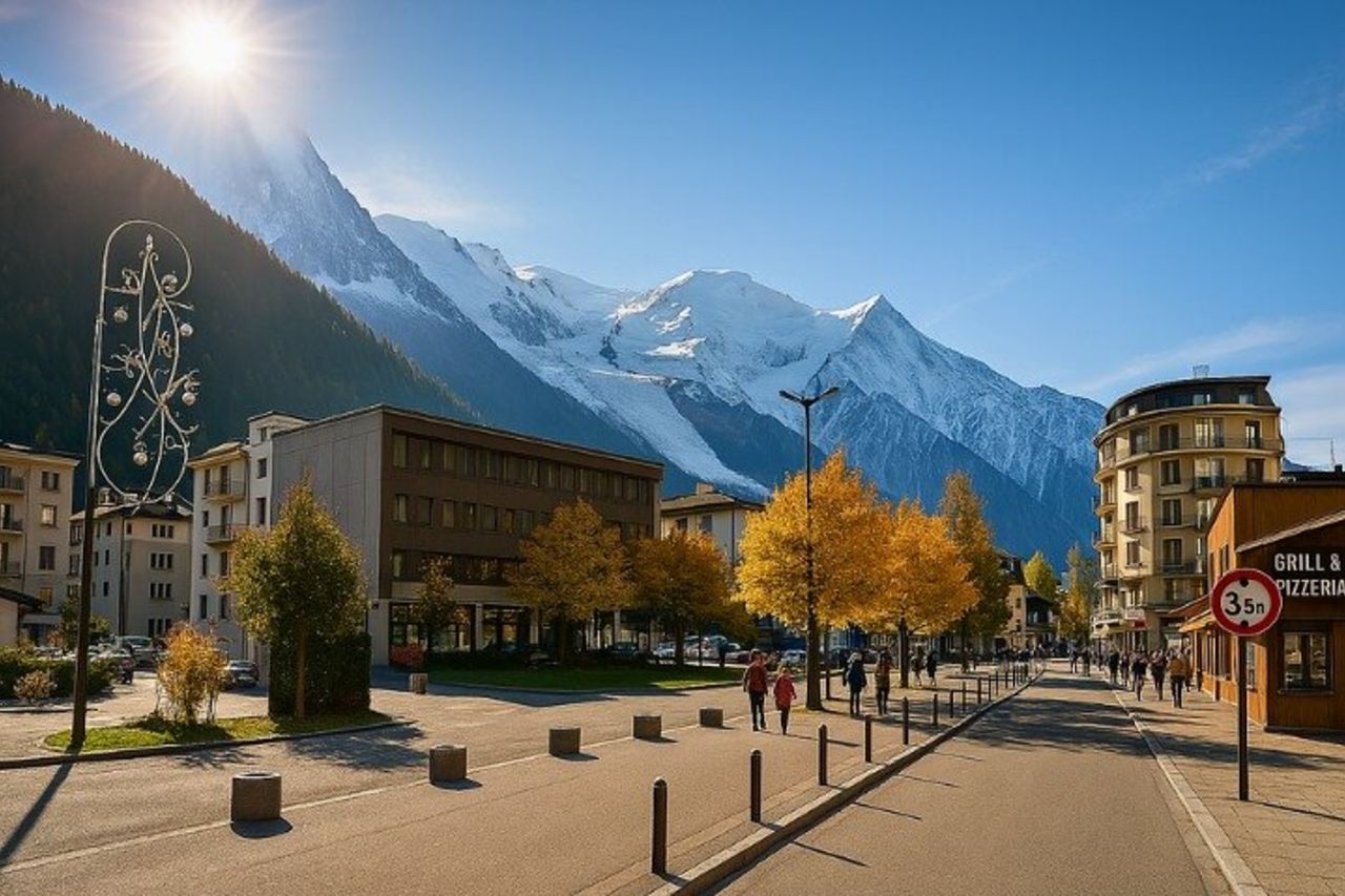 Tour a piedi autoguidato di Chamonix con un'app