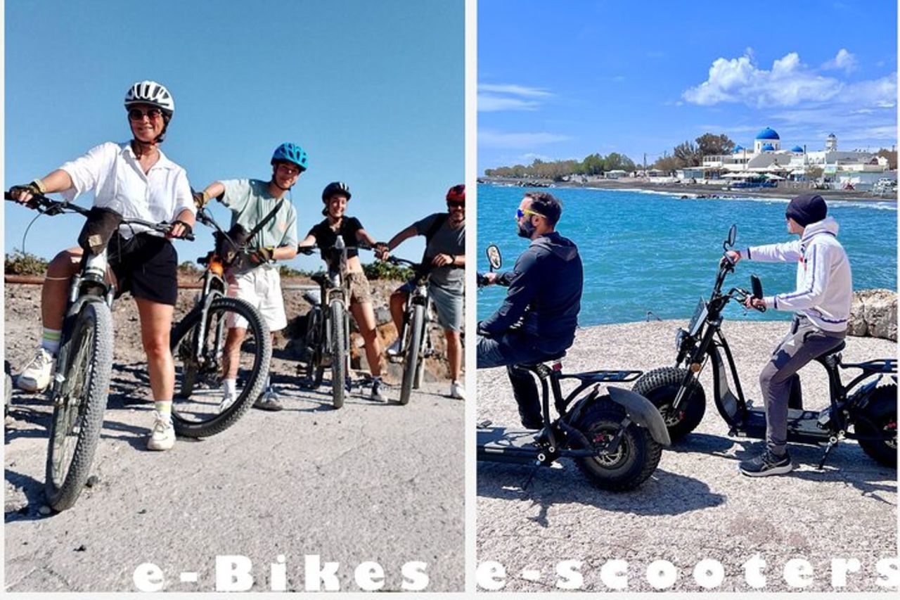 Santorini Tour in bici e scooter elettrici — 6