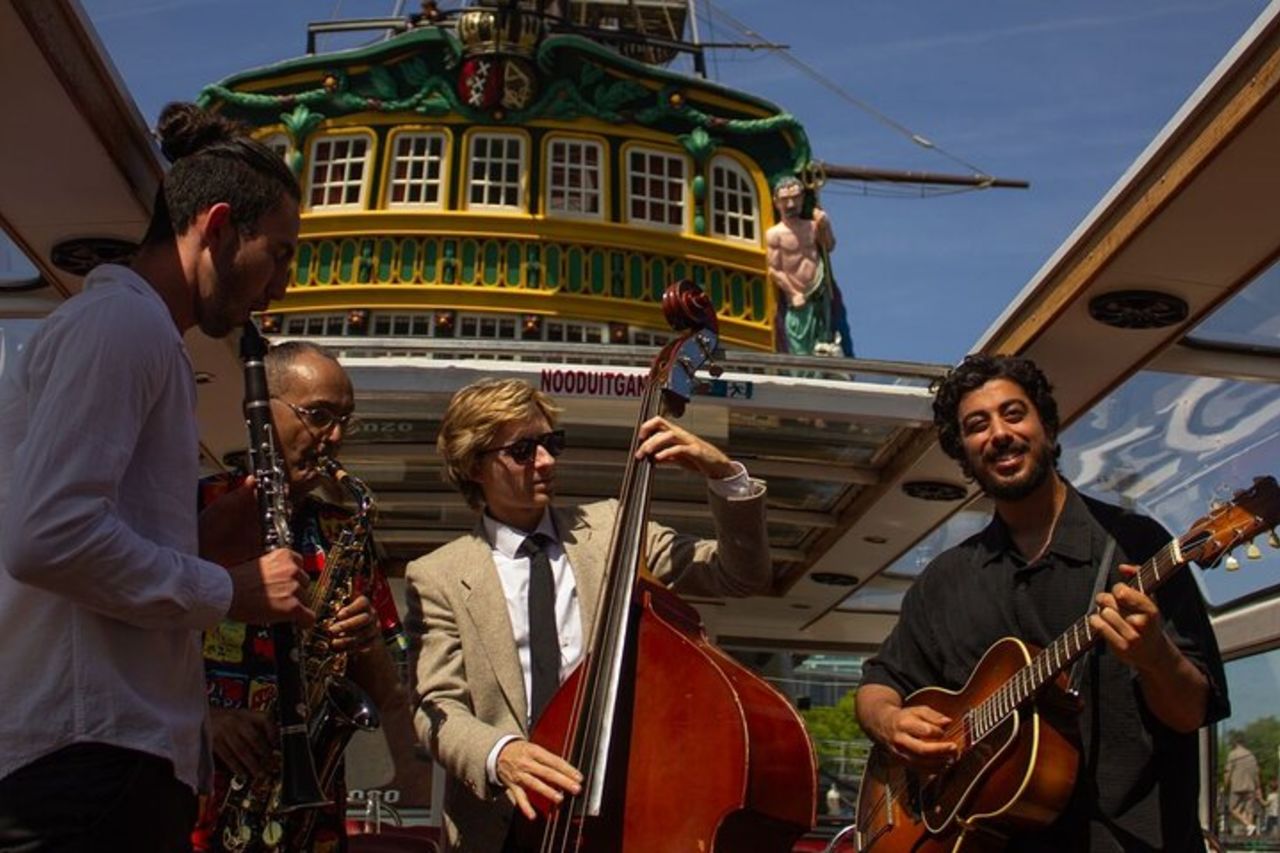 Crociera sul canale jazz di Amsterdam con musica dal vivo