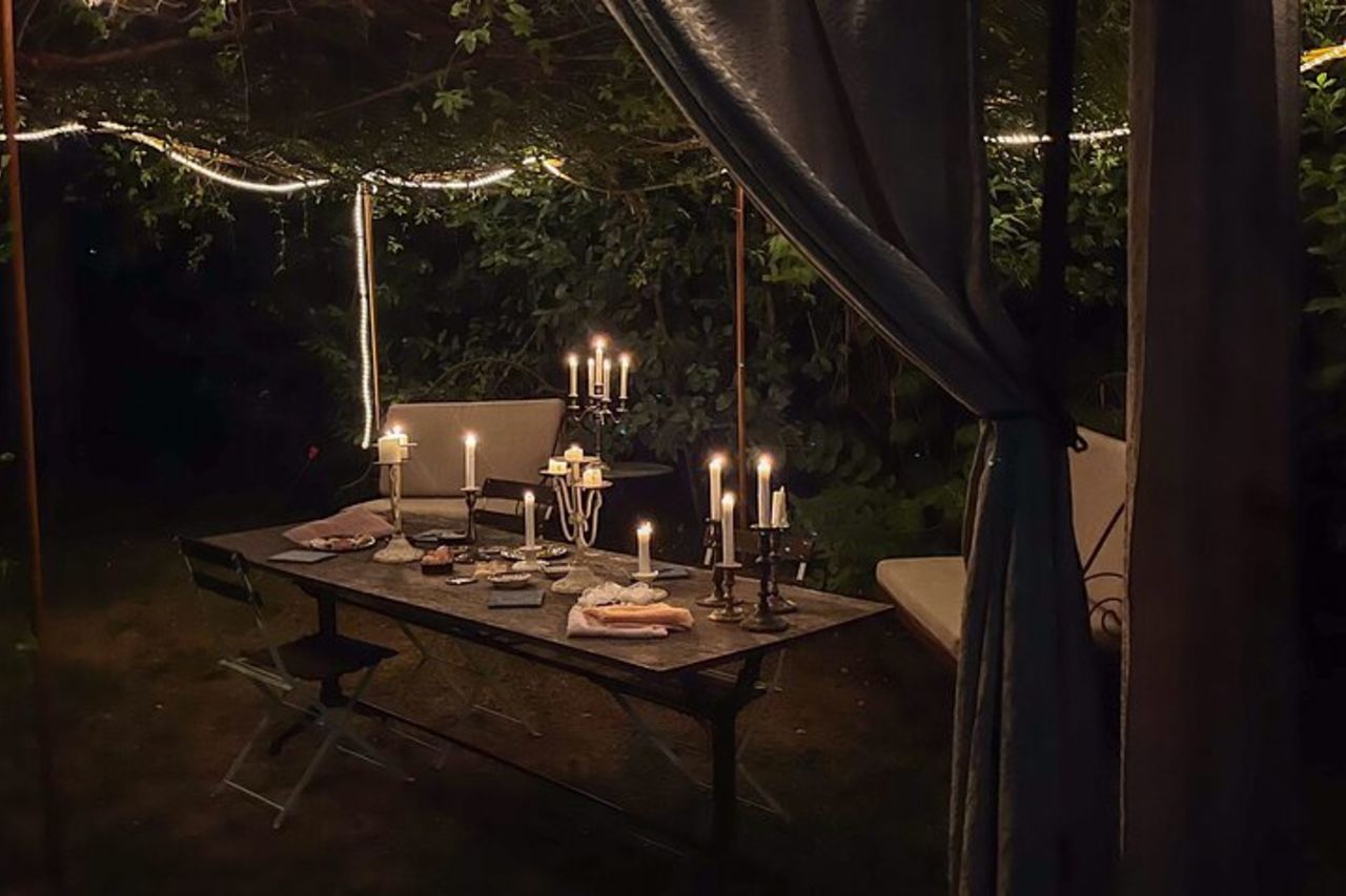 Organza Flowers Workshop Luce di candela e cristalli — 8