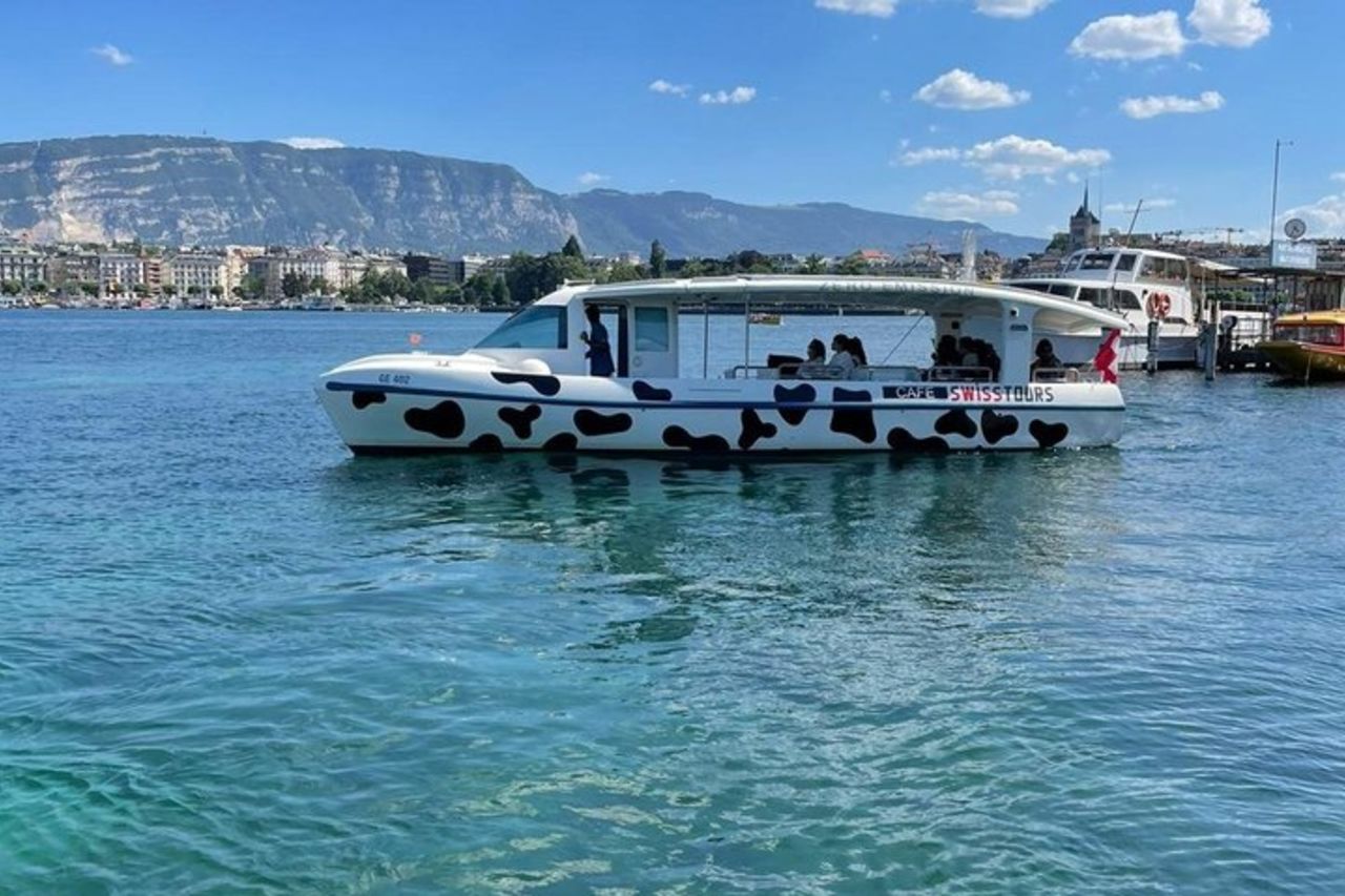 Crociera turistica sul Lago di Ginevra con vino e aperitivo — 3