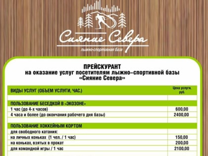 Праздничная программа для детей на лыжно–спортивной базе «Сияние Севера»