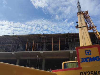 Строящаяся Республиканская инфекционная больница выросла до четвертого этажа