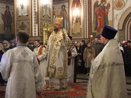 Архиерейское богослужение в праздник Рождества Христова в Свято-Стефановском Кафедральном соборе