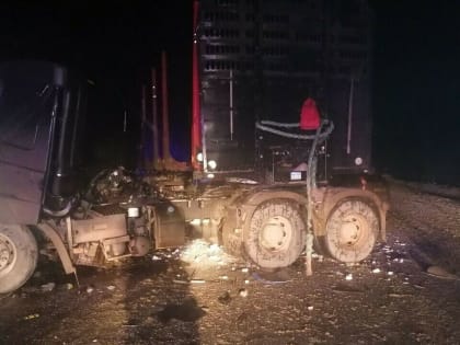 Под Сыктывкаром при столкновении двух грузовиков погиб водитель одного из них