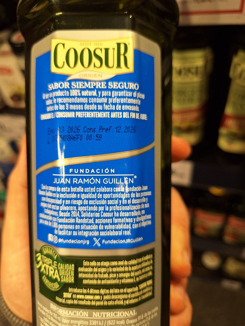 Aceite Coosur Maestros promoción 3x2