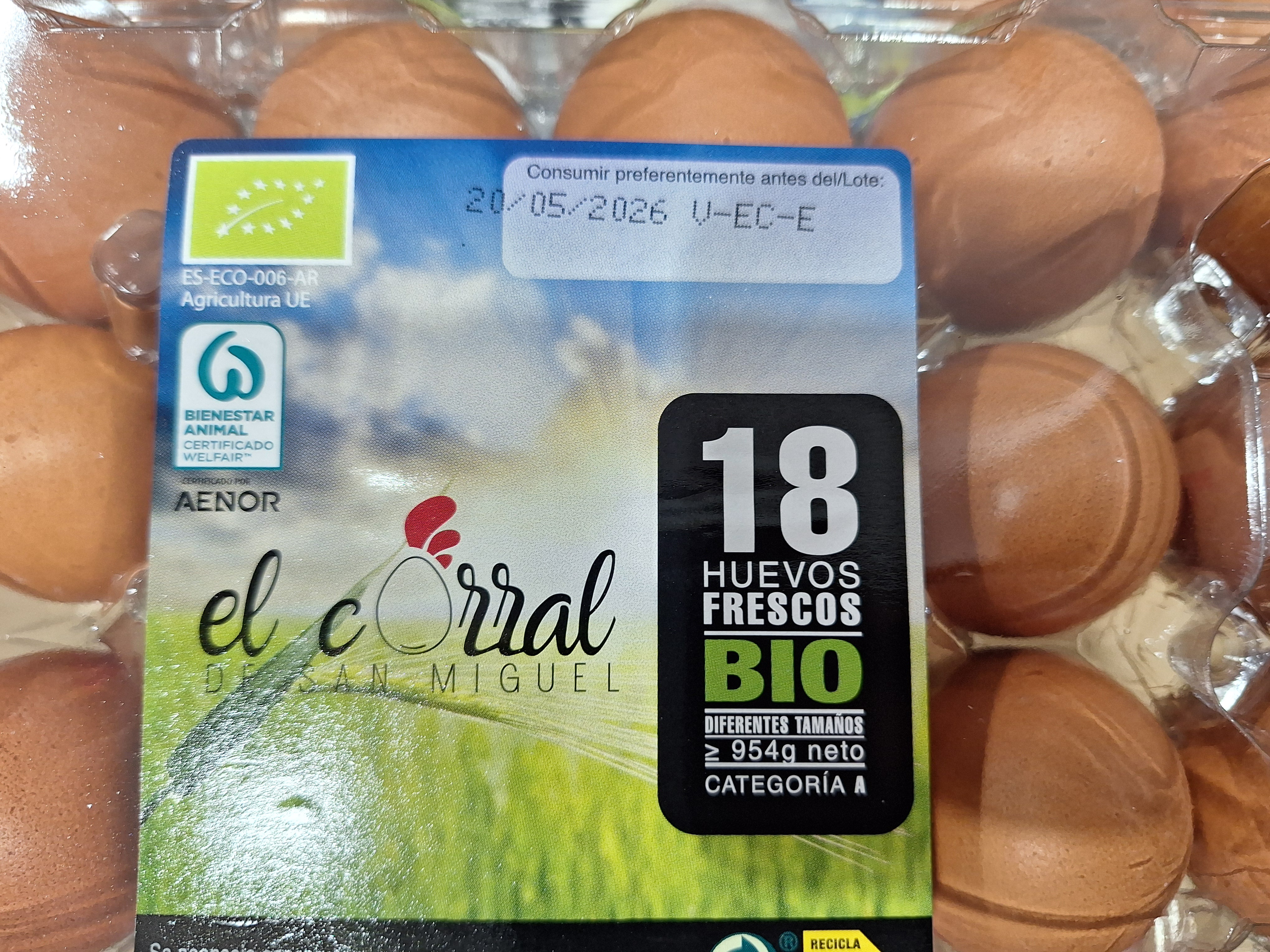 Packaging de huevos El corral de San Miguel
