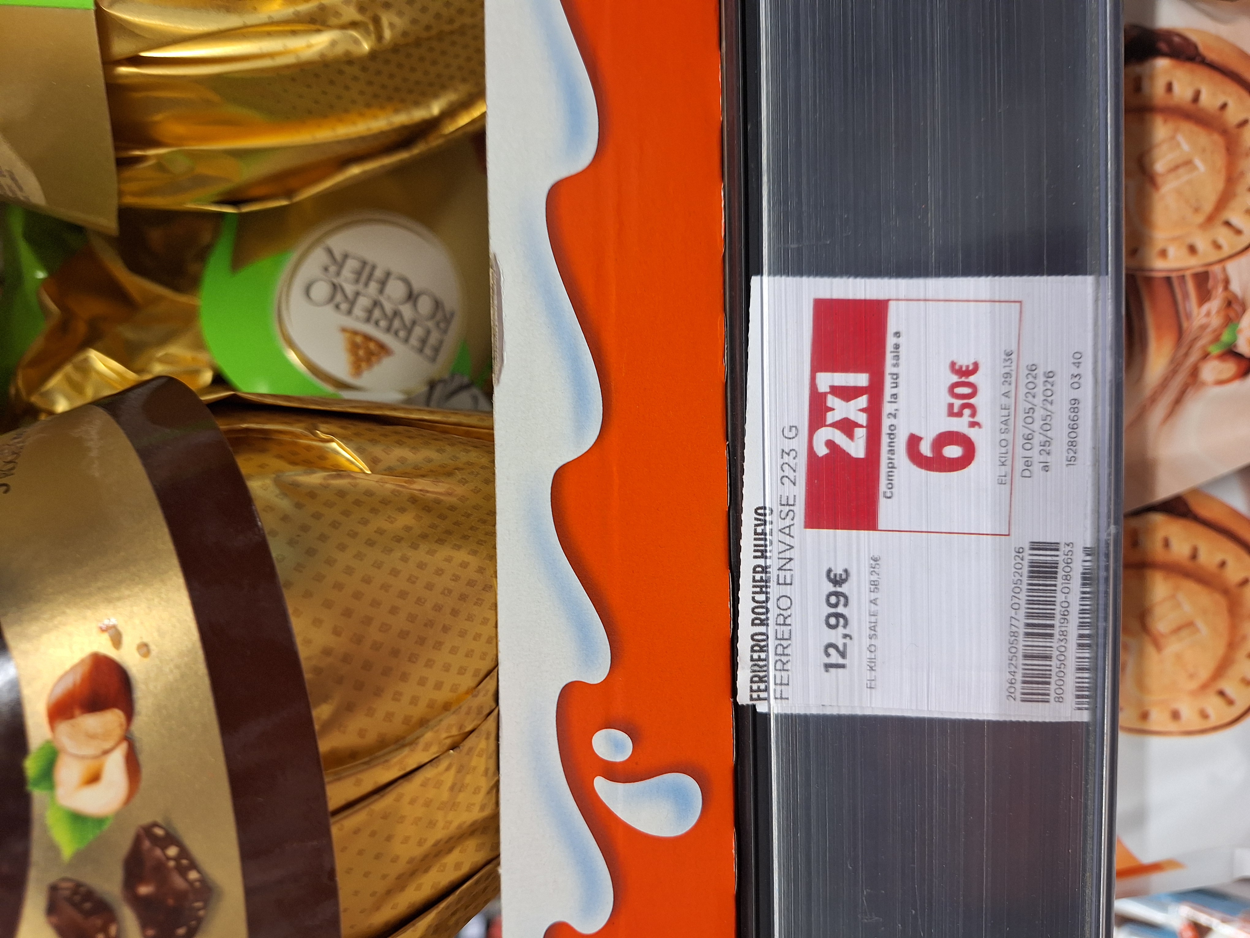 Promoción 2x1 huevos Ferrero Rocher en Hipercor