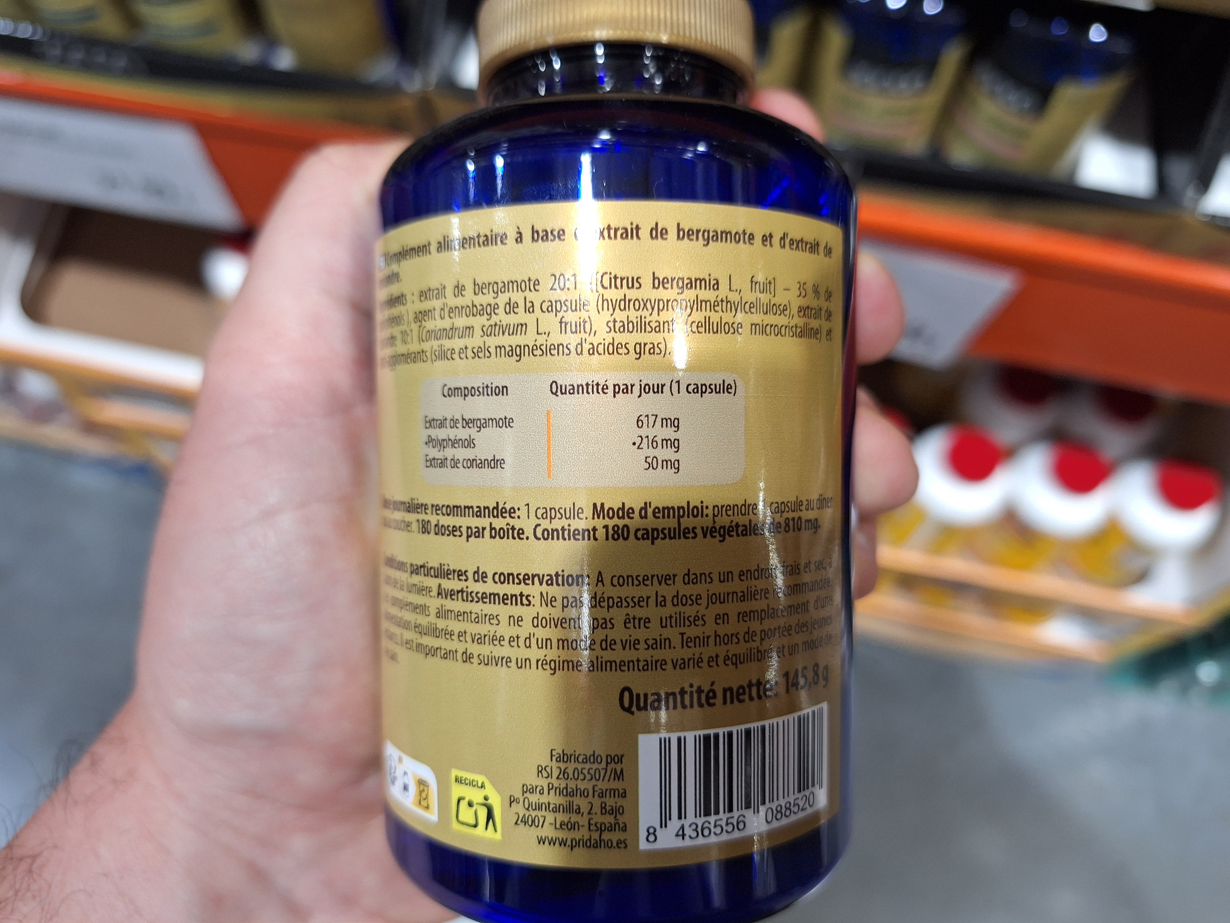 Ingredientes del complemento Sanon Colesterol