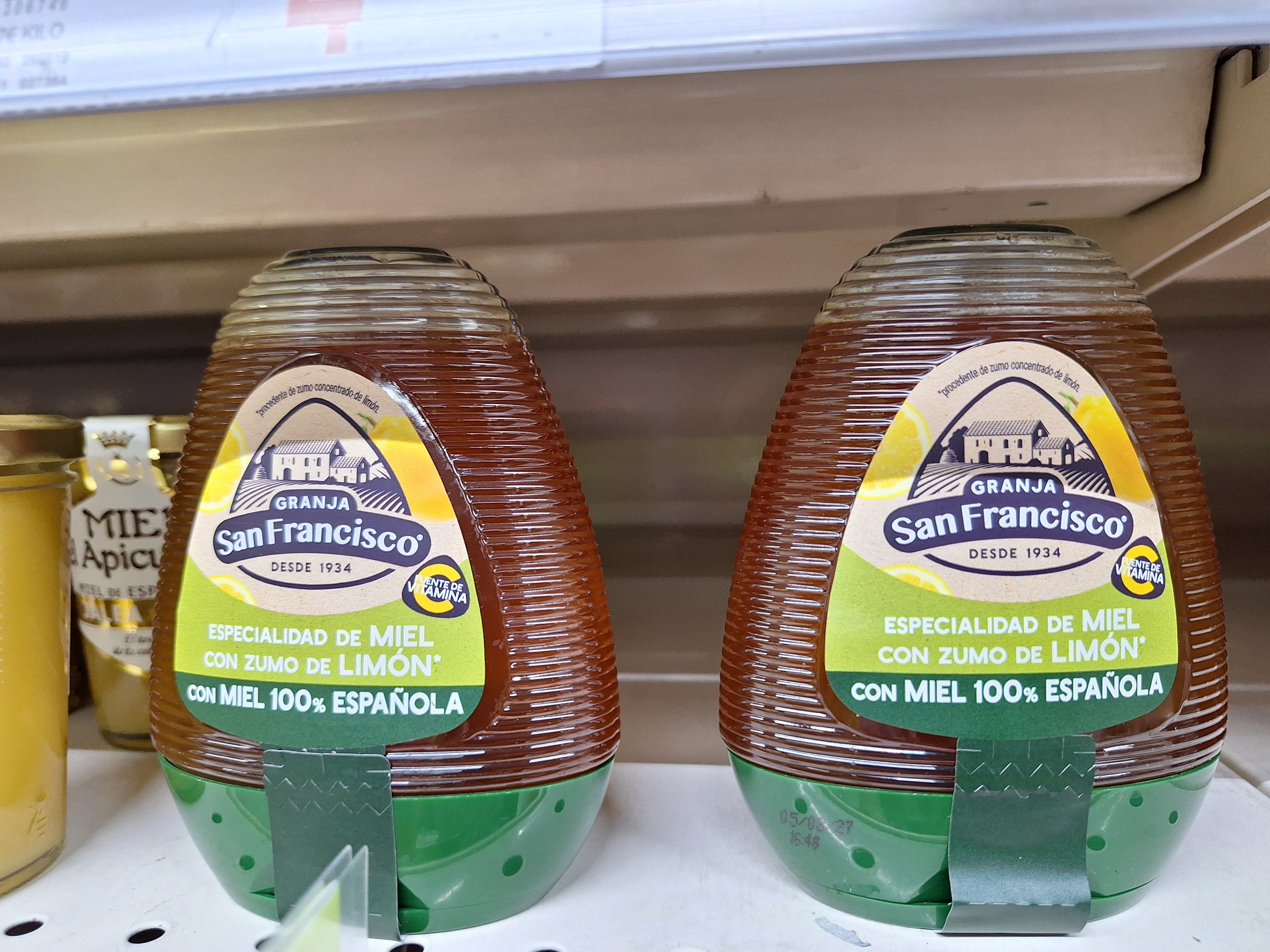 Ingredientes de la miel con vitamina C