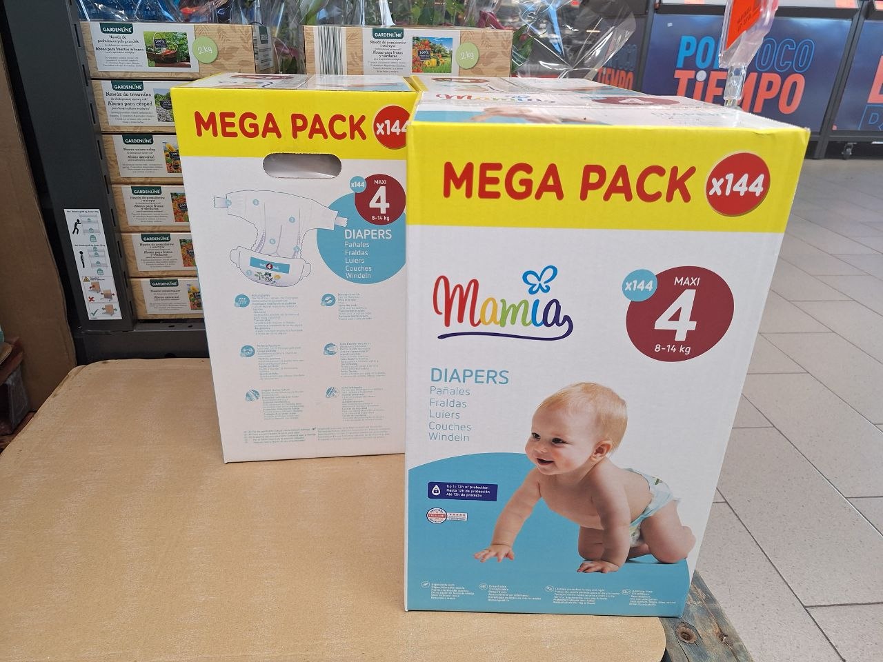 Vista general de los productos en Aldi