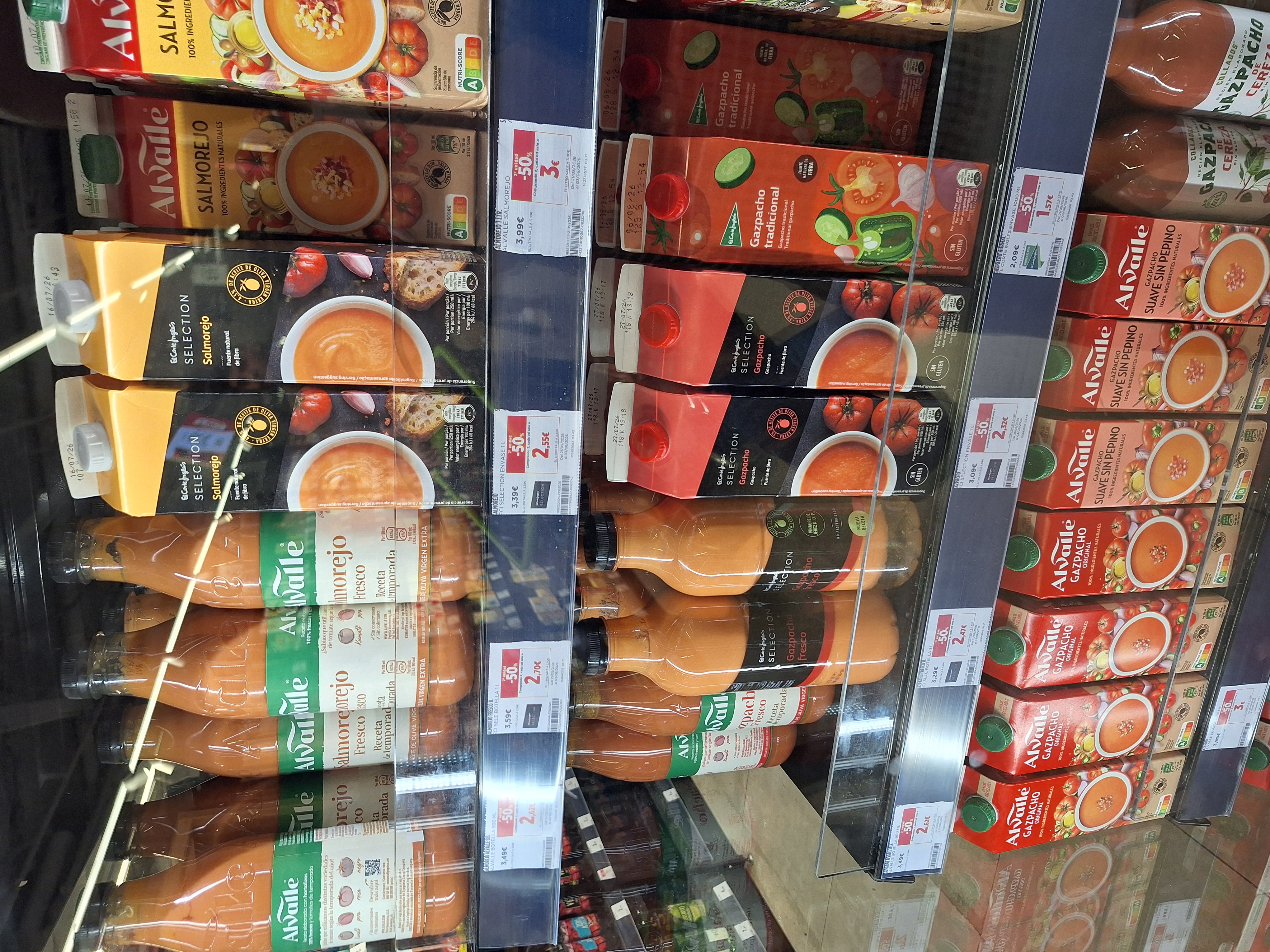 Gazpacho fresco García Millán en oferta en Hipercor