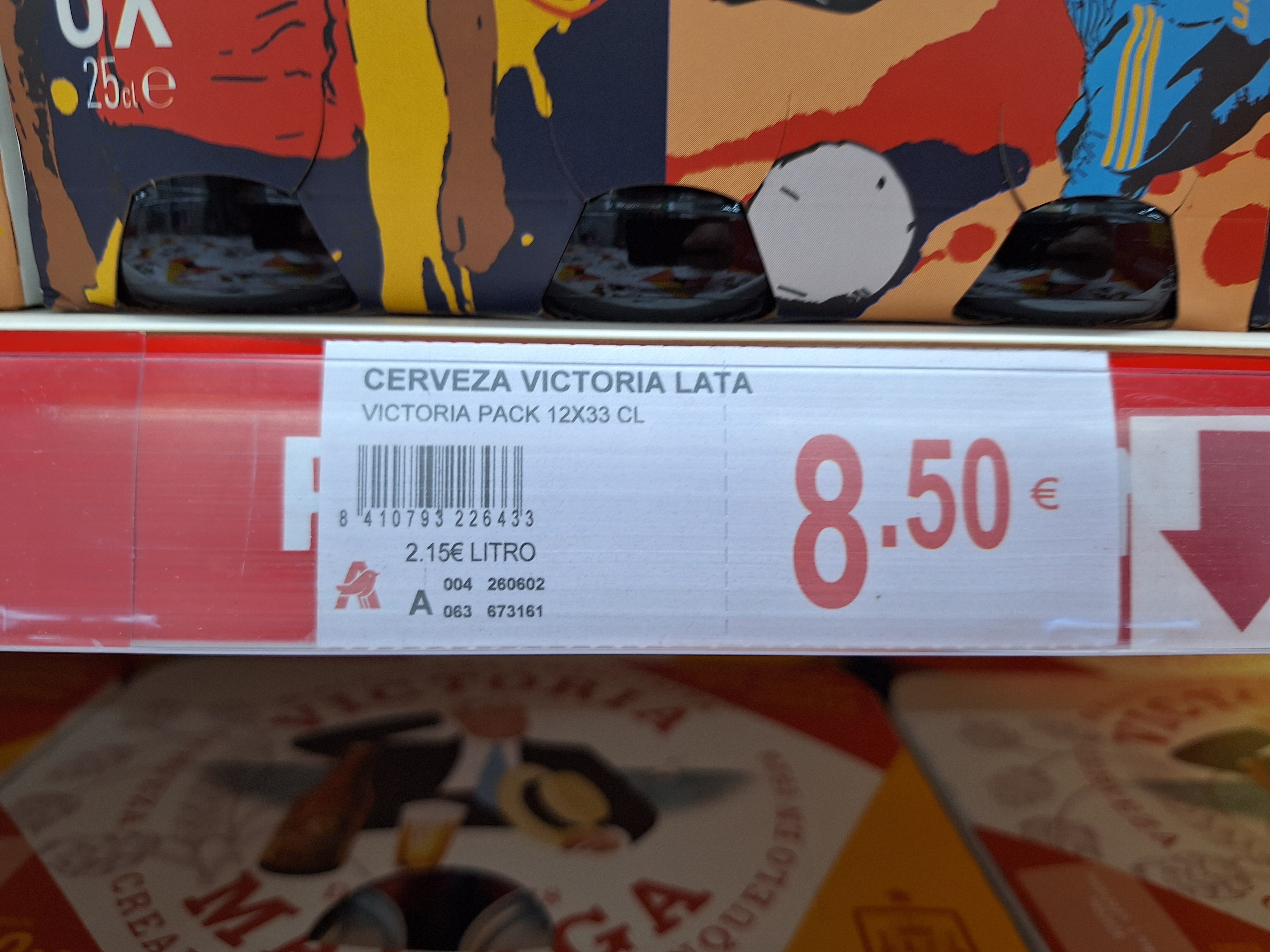 Pack de 12 latas de Cerveza Victoria en Alcampo