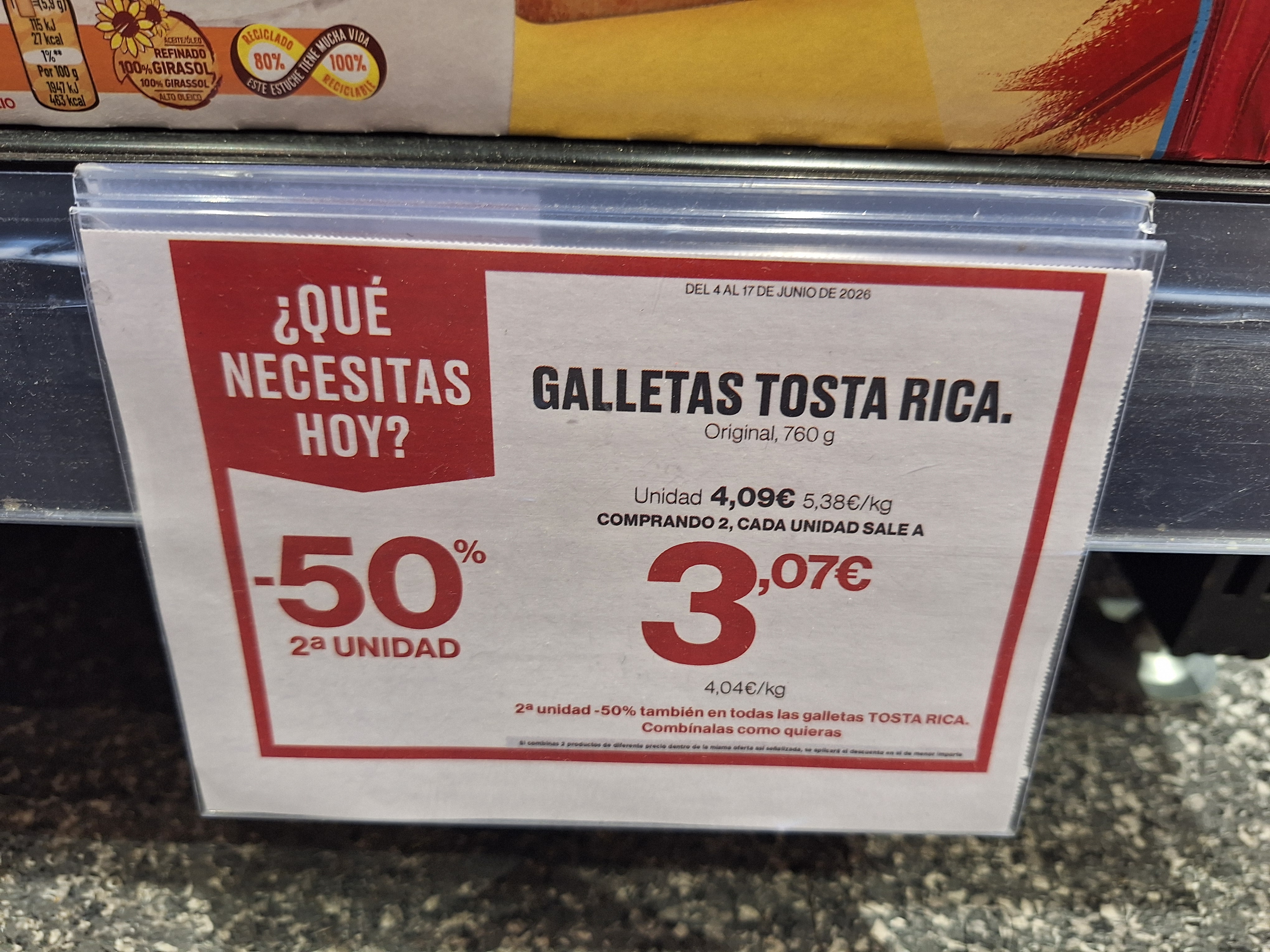 Pack completo Tosta Rica La Roja Supercor