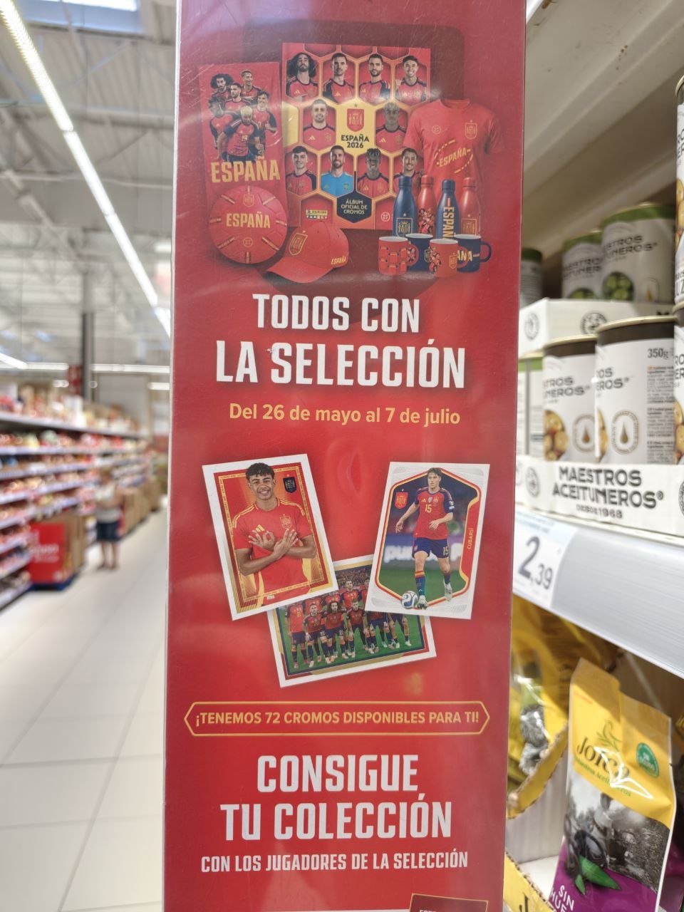 Álbum y cromos Panini España 2026 en Carrefour