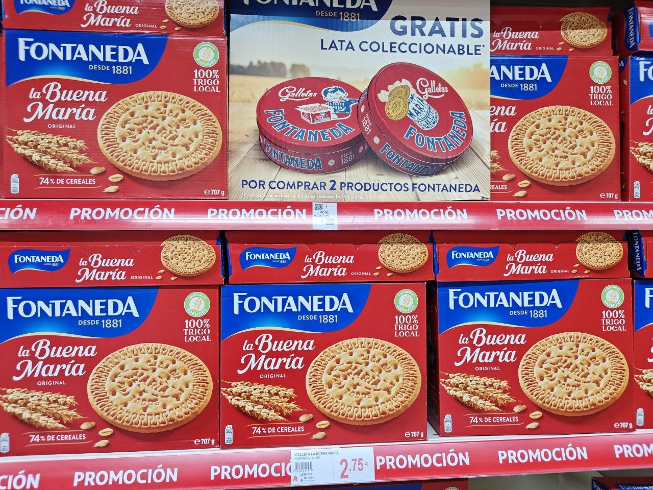 Promoción Fontaneda lata gratis al comprar dos productos en Alcampo