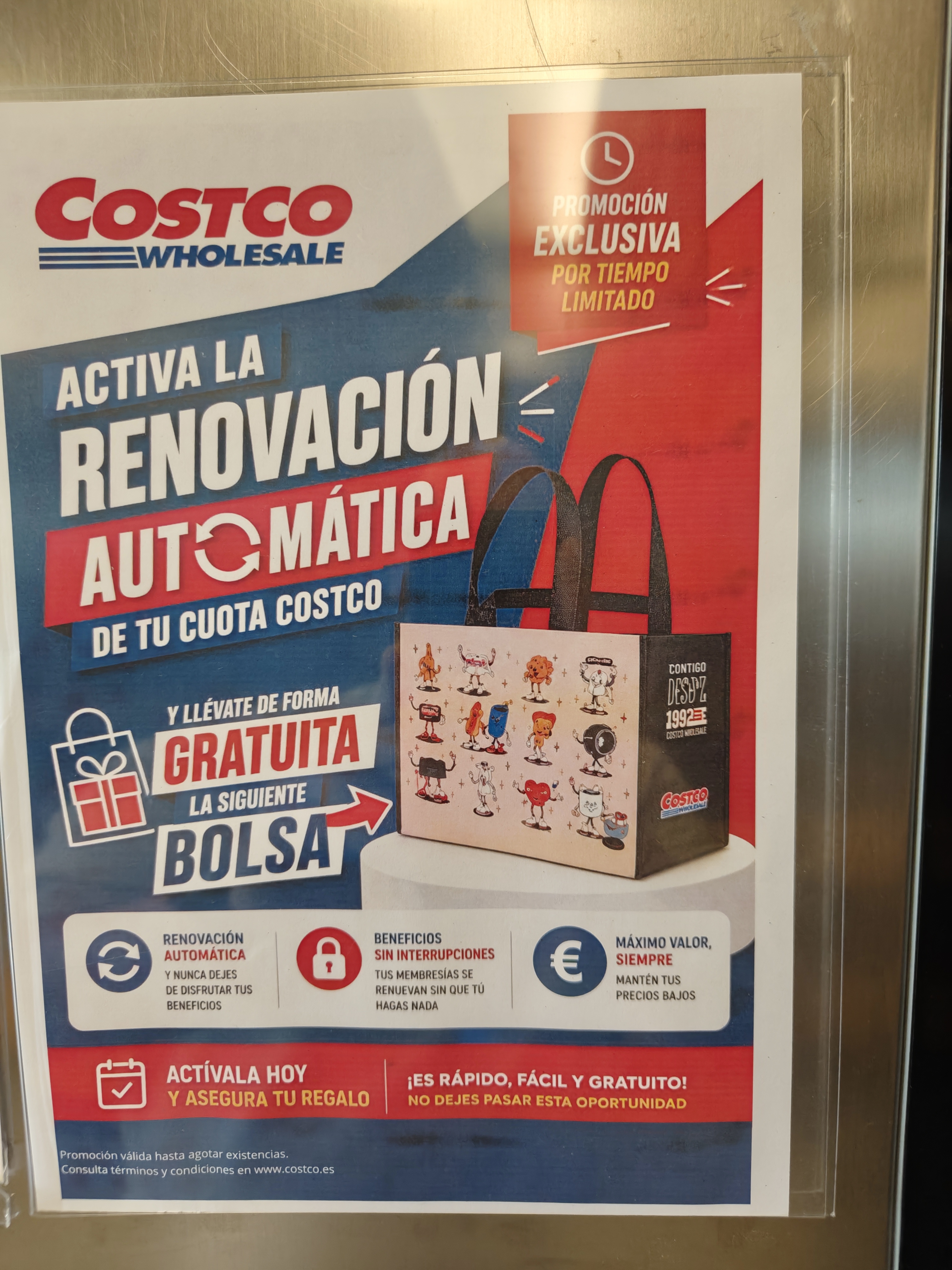 Detalle de la bolsa reutilizable exclusiva de Costco colección Contigo desde 1992