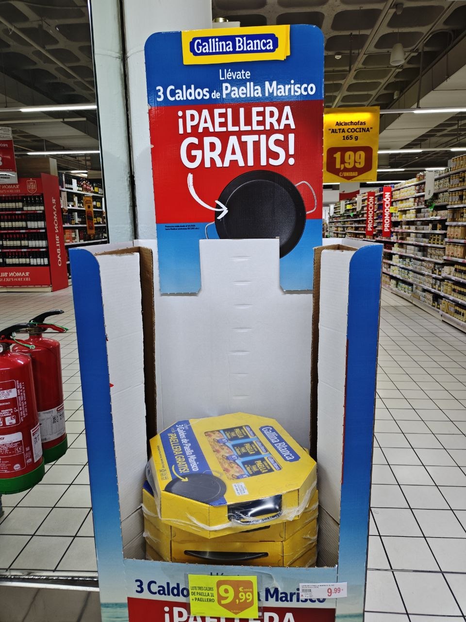 Paellera incluida en el lote Gallina Blanca apta para inducción