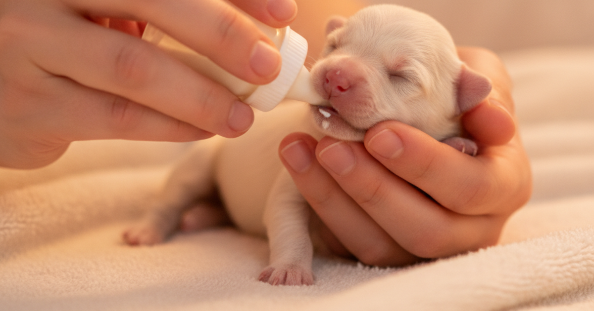 Puppy Milk Replacer and How to Mix and Feed It