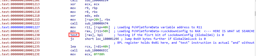 PchInitDxe test示例
