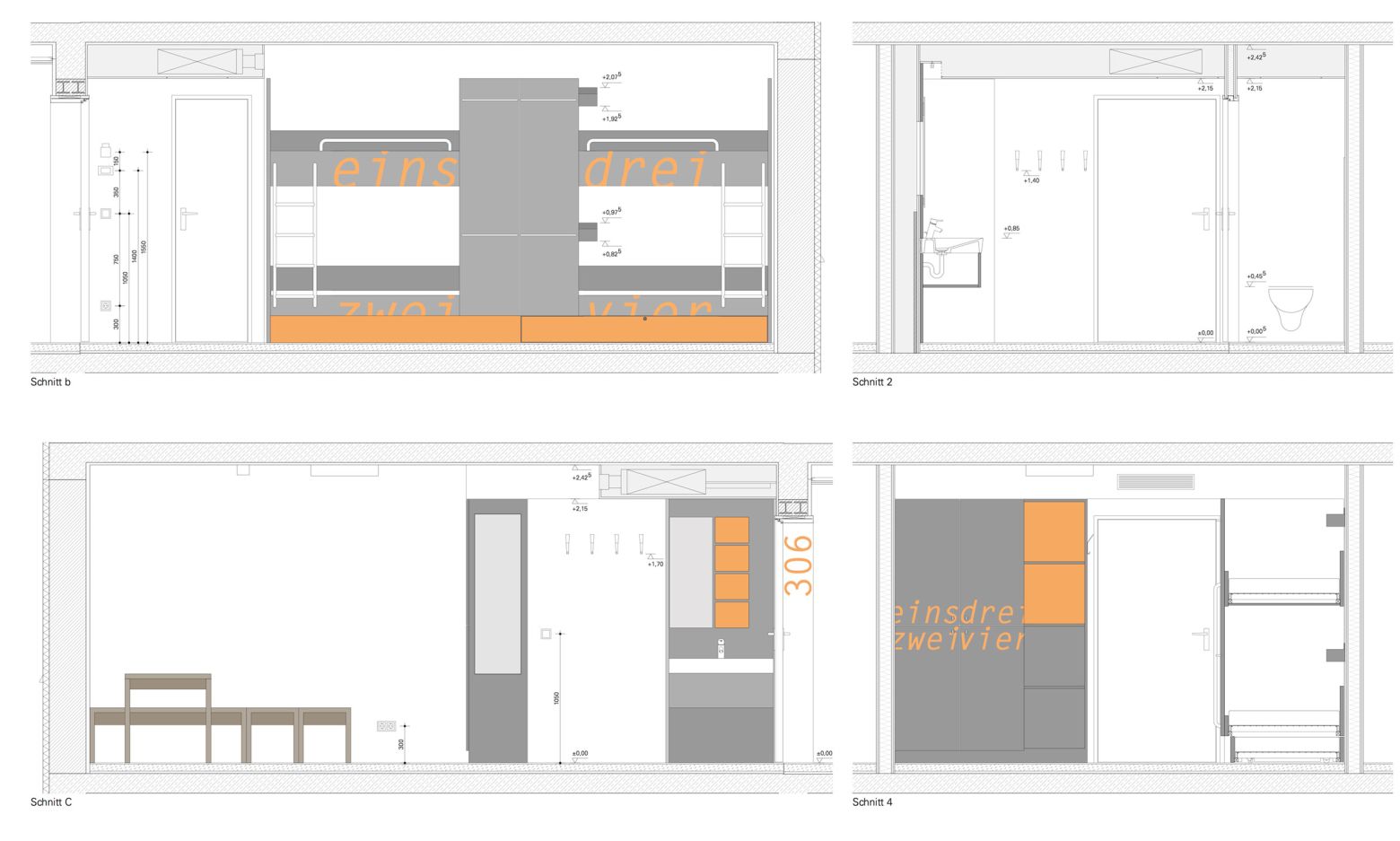 Planung Vierbettzimmer