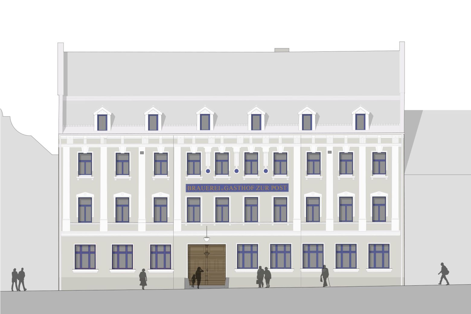 Ansicht Straßenfassade