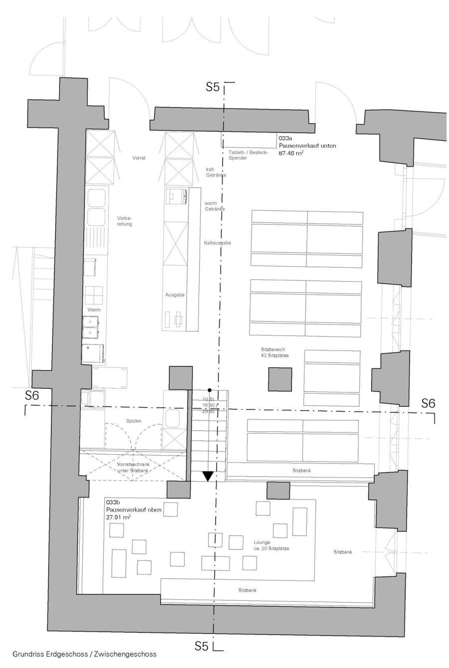 Grundriss Erdgeschoss  Zwischengeschoss