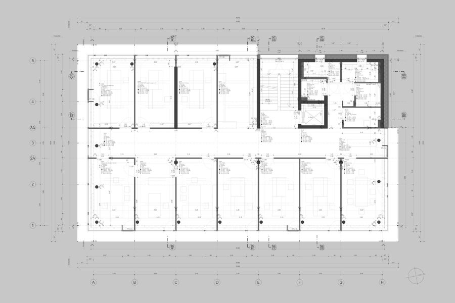 Grundriss Bürogeschoss