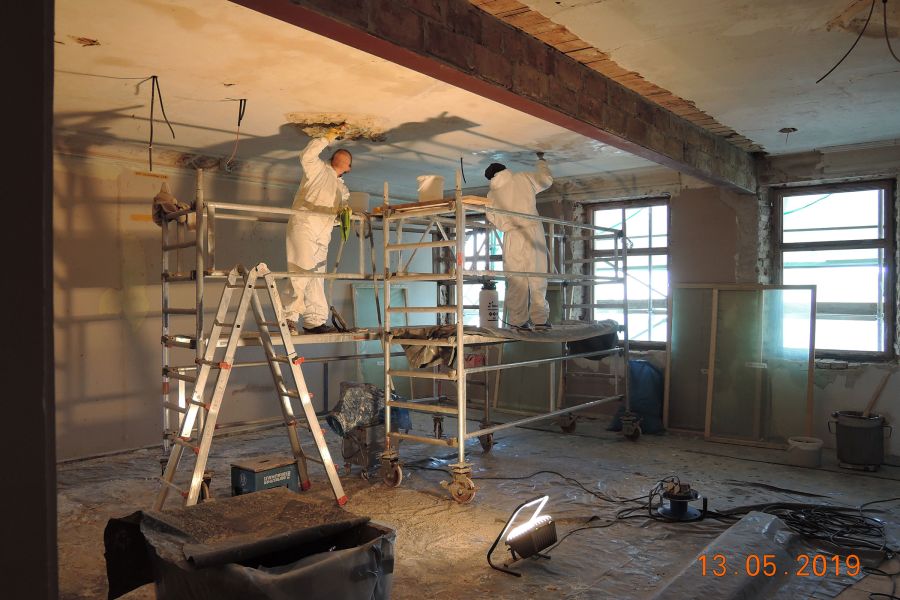 Restaurationsarbeiten Stuckdecken