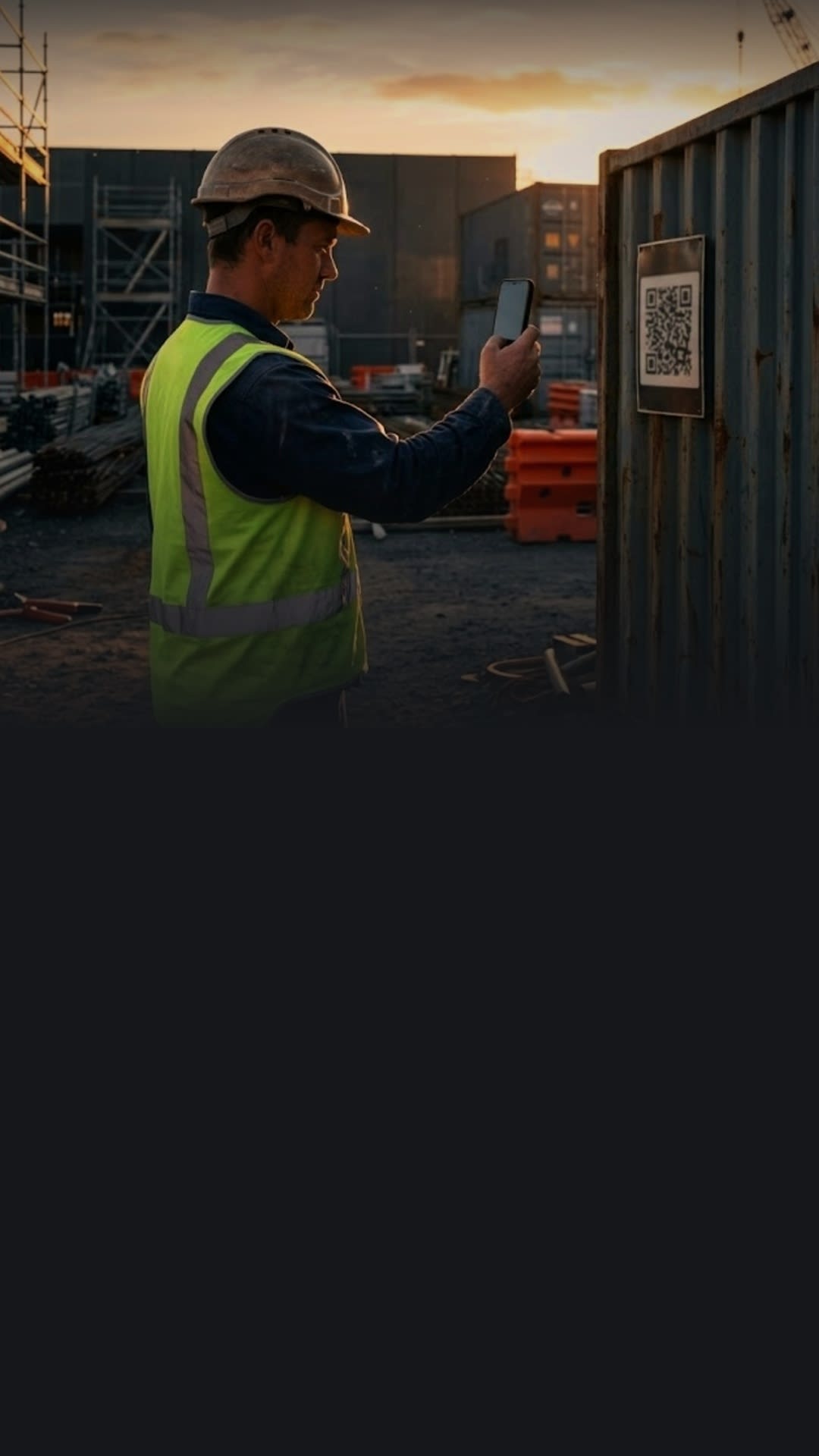 Construction worker on a worksite