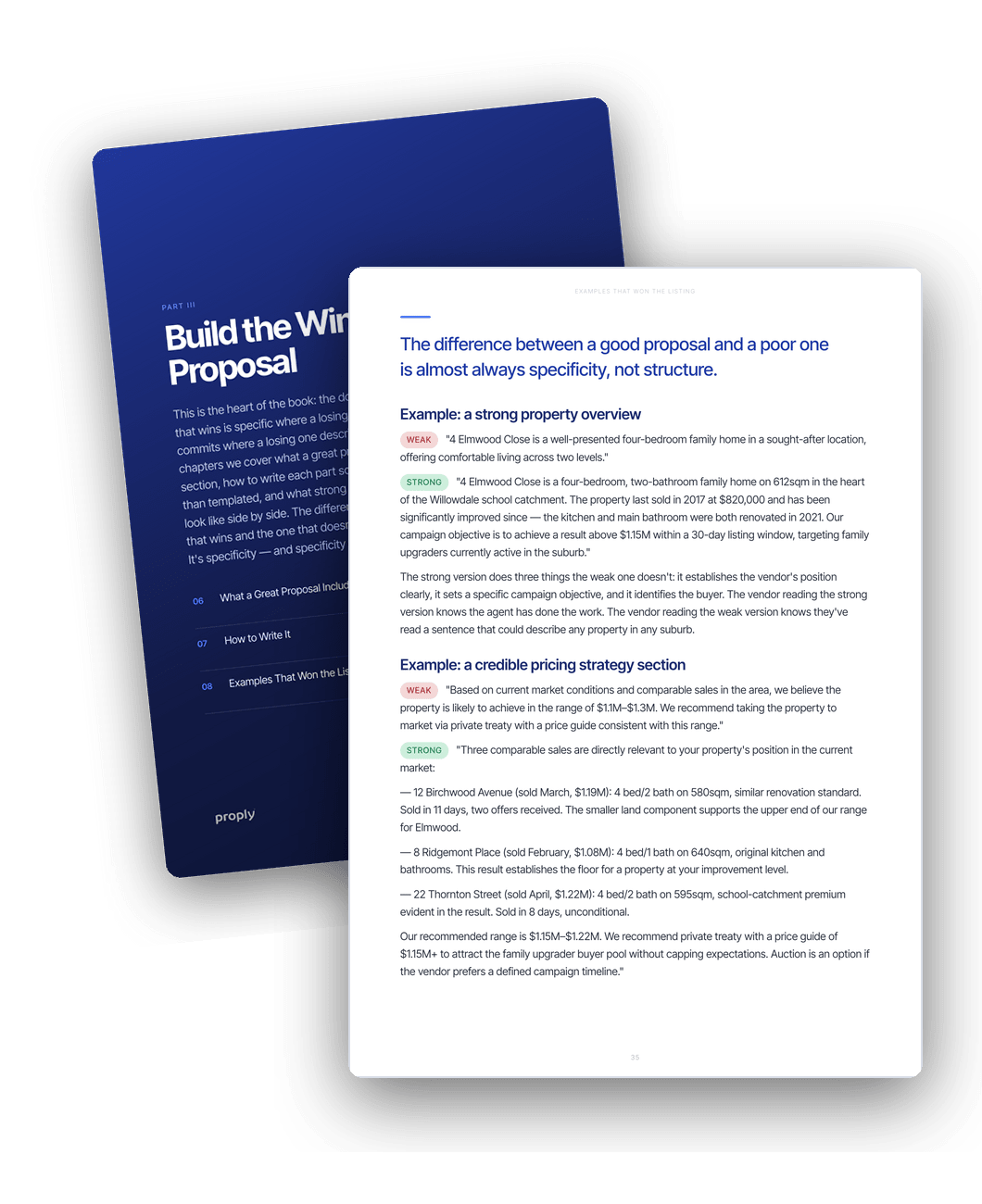 A peek inside the Listing Proposal Playbook