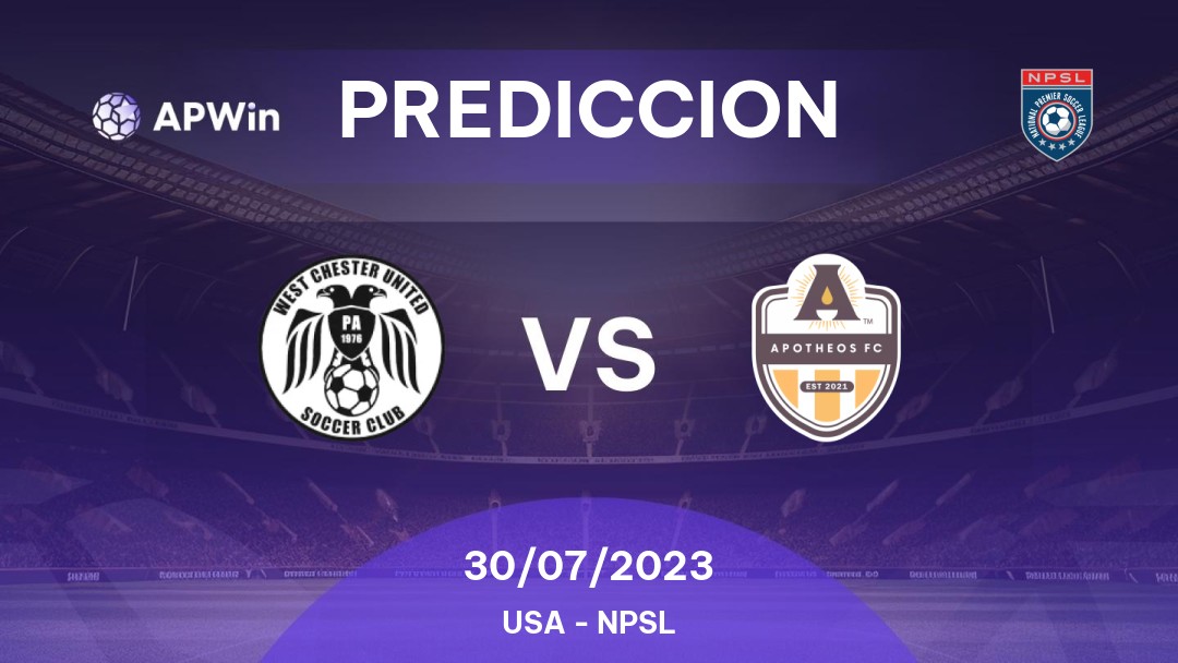 Predicciones West Chester United vs Apotheos: 29/07/2023 - Estados Unidos de América NPSL