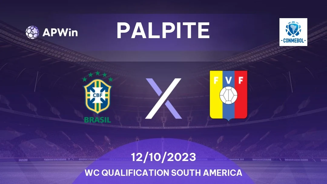 Palpite Brasil x Venezuela: 12/10/2023 - Eliminatórias da América