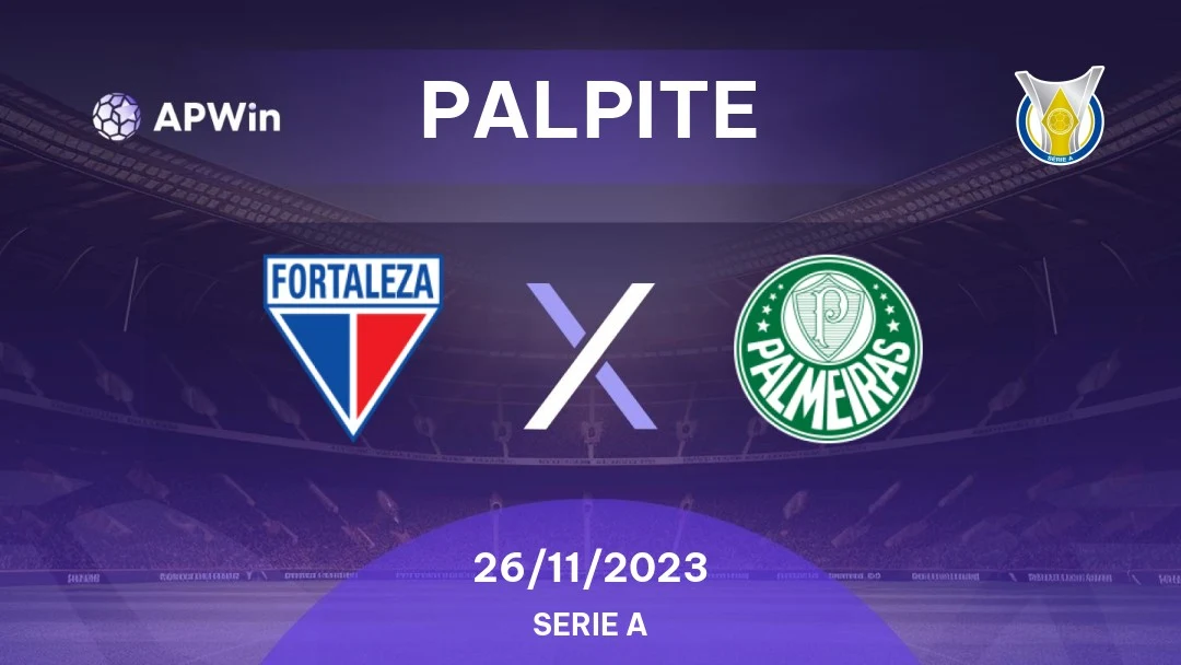 Fortaleza x Palmeiras ao vivo 26/11/2023 - Brasileirão Série A