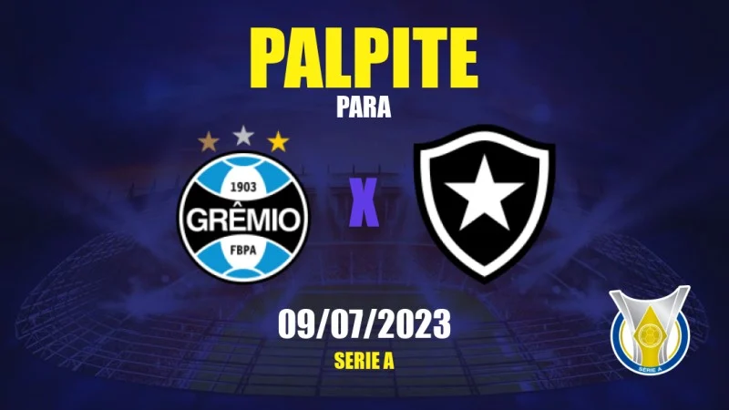 Onde vai passar o jogo do BOTAFOGO X GRÊMIO (09/11)? Passa na GLOBO ou  SPORTV? Veja onde assistir BOTAFOGO X GRÊMIO ao vivo com imagens - Portal  da Torcida