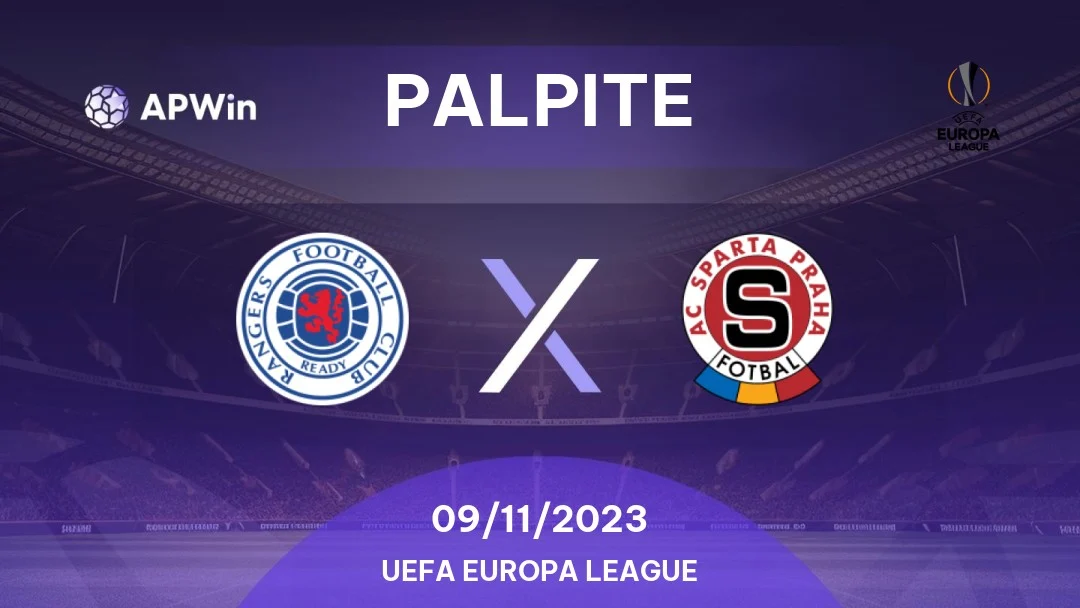 Palpite Glasgow Rangers x Sparta Praga x Liga Europa 09/11/2023