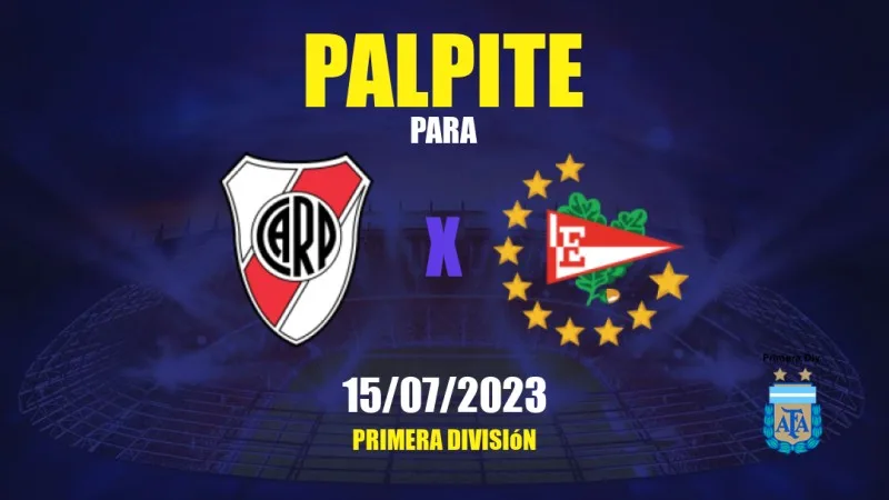 Palpite River Plate x Estudiantes: 15/07/2023 - Campeonato Argentino