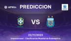 Predicciones Brasil vs Argentina