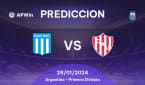 Predicciones para Racing Club vs Unión Santa Fe