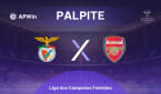 Benfica Feminino x Arsenal Feminino | Palpite | Liga dos Campeões Feminina | 16/10
