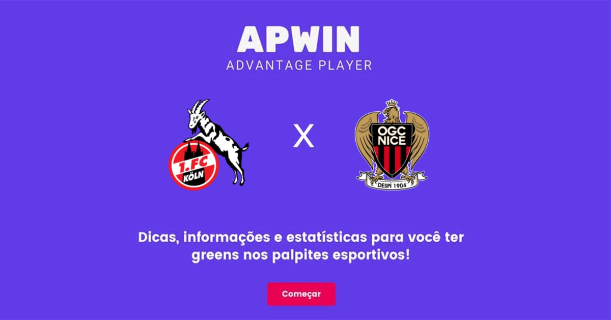 K&ouml;ln x Nice Estat&iacute;sticas | 03/11/2022 | APWin
