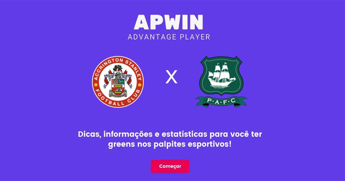 Accrington Stanley x Plymouth Argyle Estat&iacute;sticas | 21/03/2023 | APWin