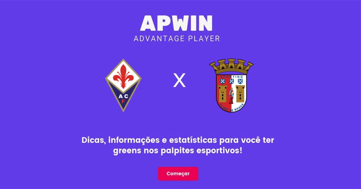 Fiorentina x Sporting Braga Estatísticas | 23/02/2023 | APWin