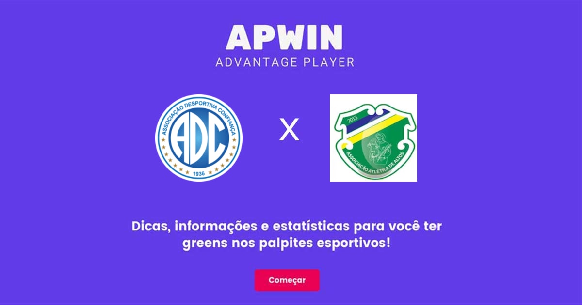 Confian&ccedil;a x Altos Estat&iacute;sticas | 08/05/2023 | APWin