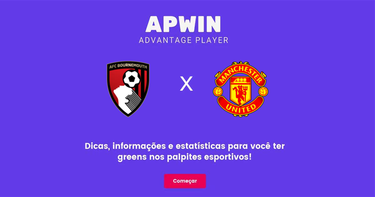 AFC Bournemouth x Manchester United Estat&iacute;sticas | 20/05/2023 | APWin