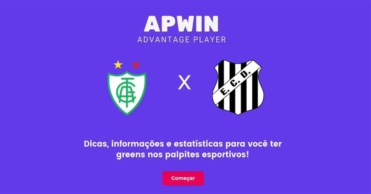 América Mineiro x Democrata GV Estatísticas | 11/02/2023 | APWin