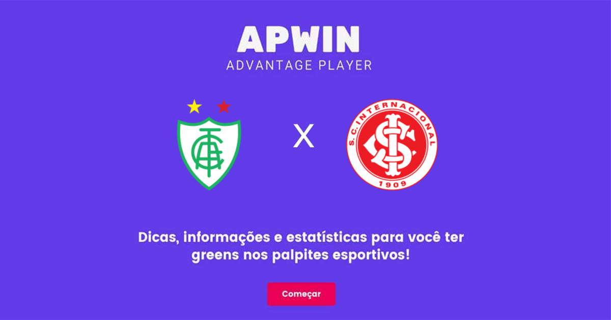 Am&eacute;rica Mineiro x Internacional Estat&iacute;sticas | 02/11/2022 | APWin